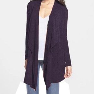 Barefoot Dreams Bamboo Chic Lite navy blue cardigan size S/M